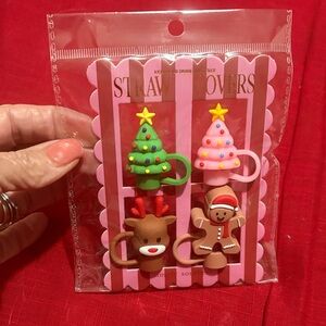 NEW CHRISTMAS STRAW TOPPERS/COVERS